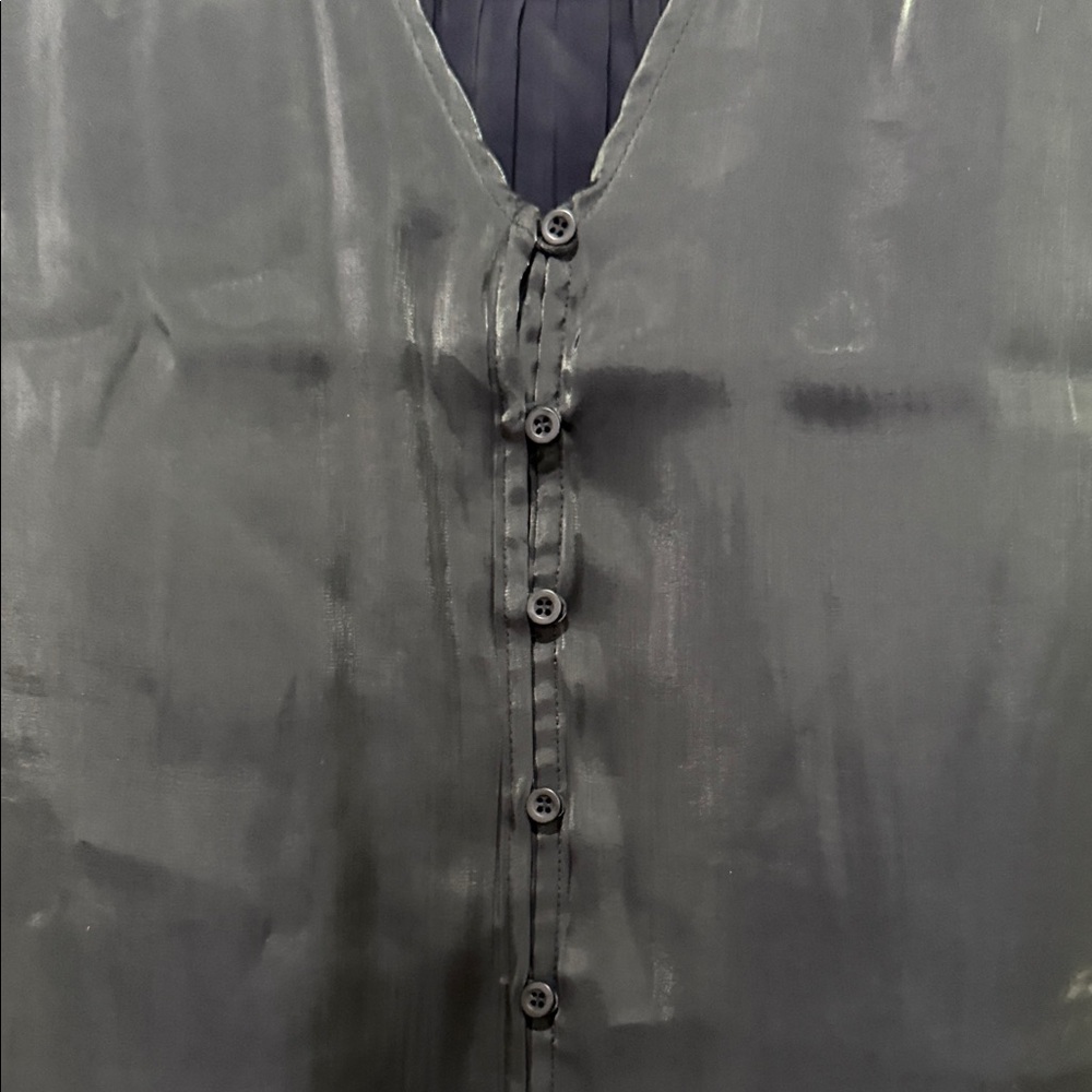 Cloth & Stone Glossy Dark Blouse - Picture 3 of 4